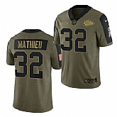 Nike Kansas City Chiefs 32 Tyrann Mathieu 2021 Olive Salute To Service Limited Jersey Dyin,baseball caps,new era cap wholesale,wholesale hats